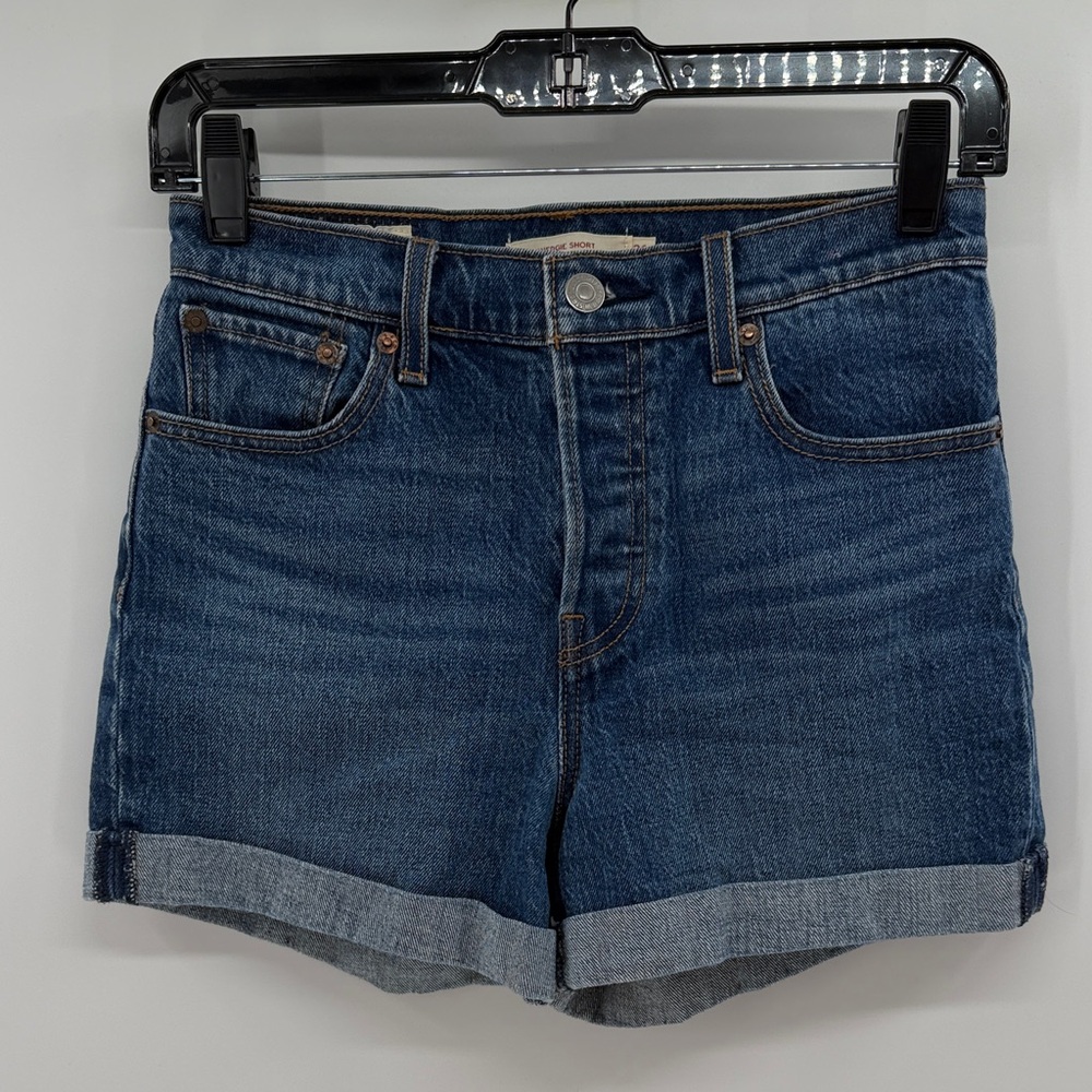 Levi's Dark Blue Denim Jean Shorts